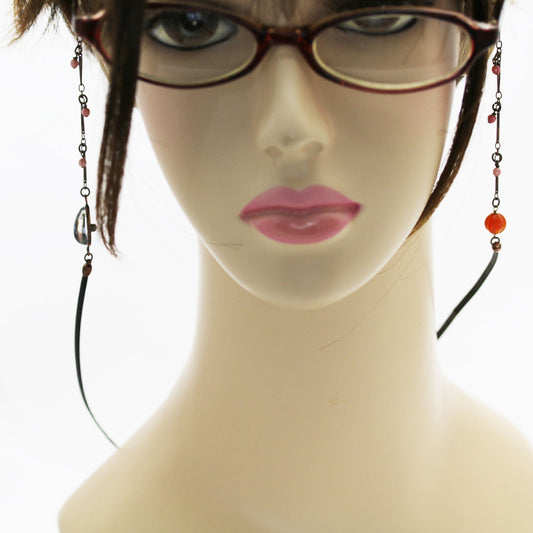 Eyeglass Chain Roadnite Orange Pansy TAMARUSAN