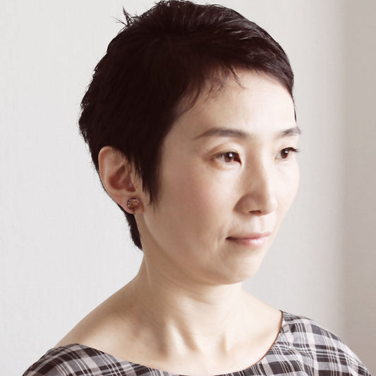 Earrings Pink Musical Note Resin TAMARUSAN