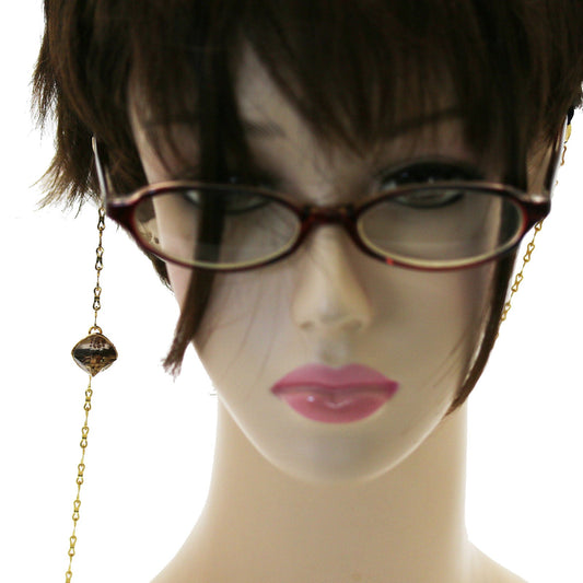Eyeglass Chain Music Score Note Yellow Gold TAMARUSAN
