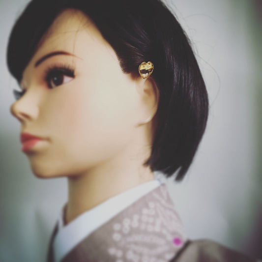 Hairpin Gold Heart Musical Note Yellow TAMARUSAN