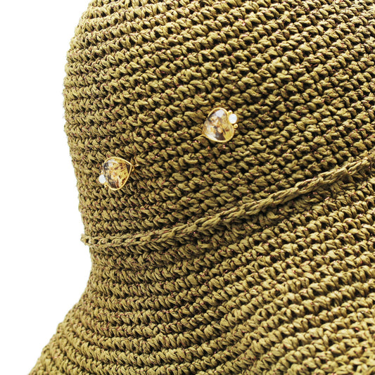 Ornamental Hatpin Notes Yellow Heart TAMARUSAN