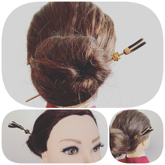 Hair Stick Ribbon Pink Musical Note TAMARUSAN