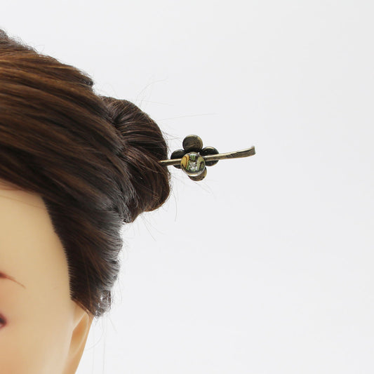 One Stick Hairpin Musical Note Green TAMARUSAN