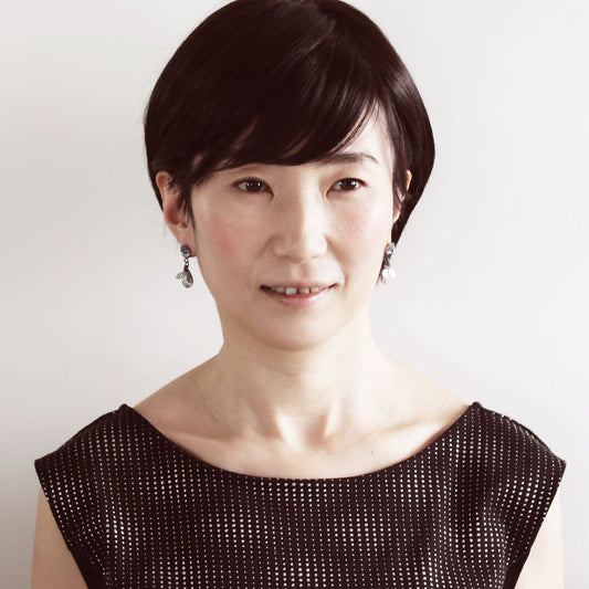 Pierced Earrings Musical Note Blue TAMARUSAN