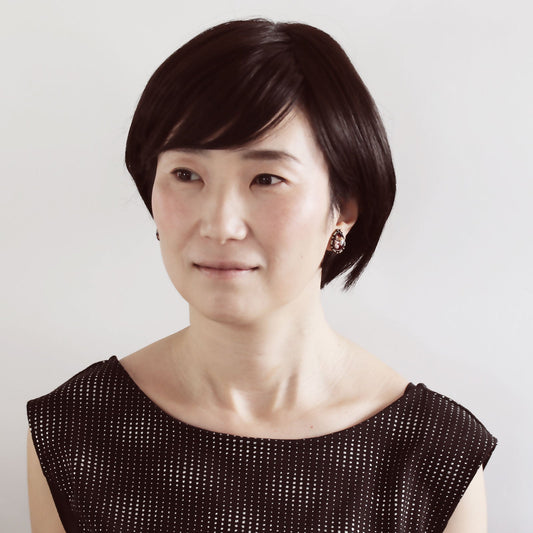 Earring Red Resin Lightweight TAMARUSAN