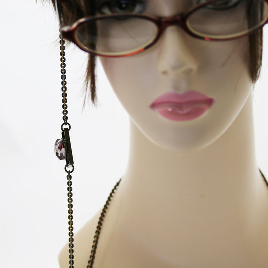 Eyeglass Chain Red Men's Handmade TAMARUSAN