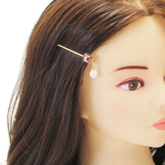 Hairpin Red Shell 24k Gold TAMARUSAN