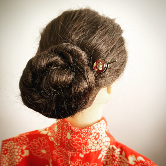 Tama Kanzashi Red Hair Stick TAMARUSAN