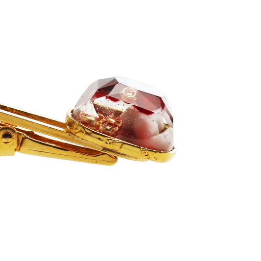 Necktie Pin Owl 24k Gold Turquoise Blue TAMARUSAN