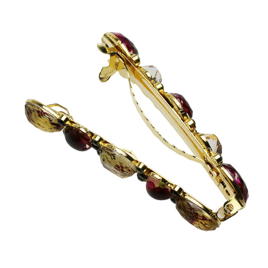 Banana Clip Barrette Gold Pink TAMARUSAN