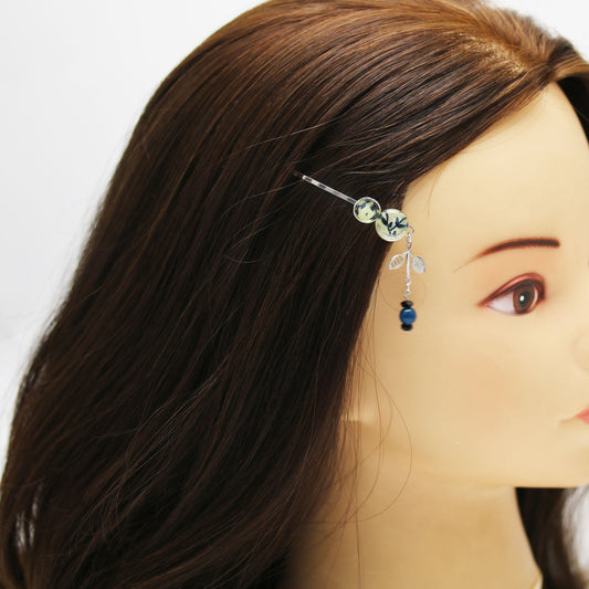 Hairpin Onyx Blue Agate Removable TAMARUSAN