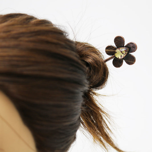 One Stick Hairpin Coral Flower Red TAMARUSAN