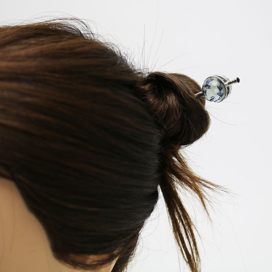 One Stick Hairpin Flower Blue TAMARUSAN