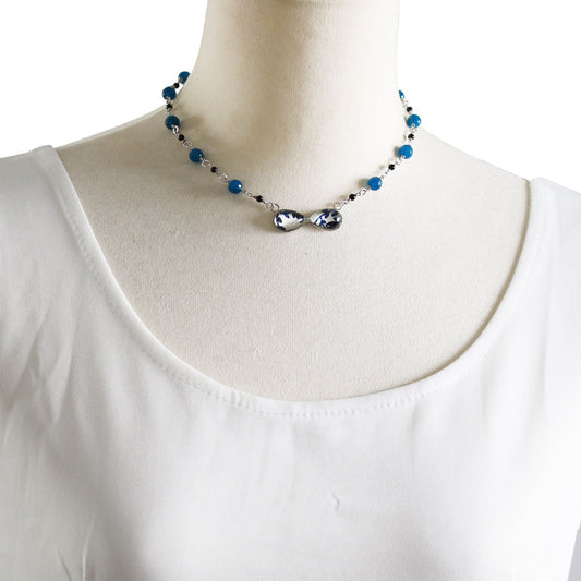 Choker Bow Tie Blue Quartz TAMARUSAN