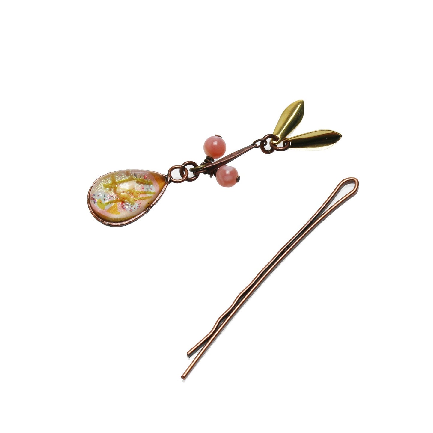 Hairpin Pink Common Opal Drop TAMARUSAN