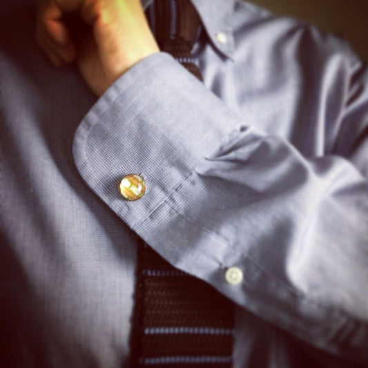 Cuff Links Cicada Yellow Green TAMARUSAN