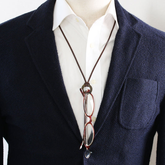 Eyeglass Holder Green Cicada Leather TAMARUSAN