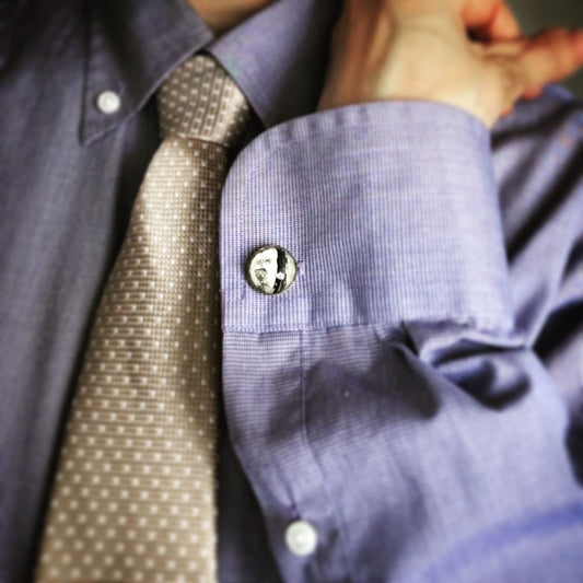 Cuff Links Rose Tree Black TAMARUSAN