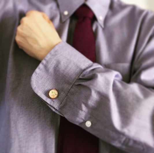Cuff Links Rose Tree Beige TAMARUSAN