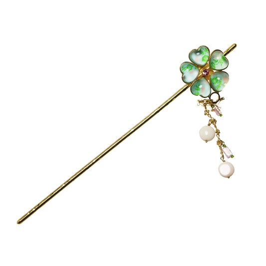 One Stick Hairpin Flower Rose Tree Blue TAMARUSAN