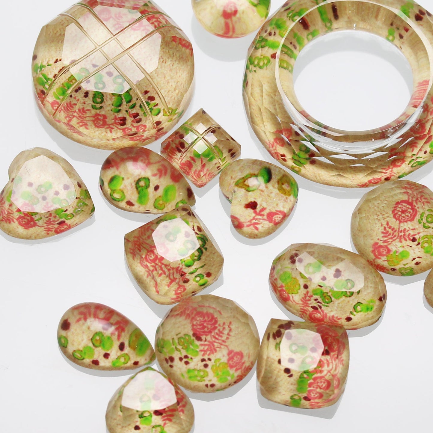 Necklace Flower Brilliant Multicolor TAMARUSAN