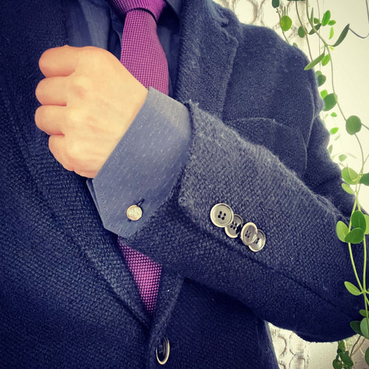 Cuff Links Blue Gold TAMARUSAN