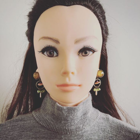 Earring Pink Pearl Rose Amethyst TAMARUSAN