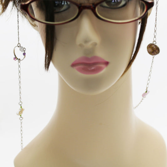 Eyeglass Chain Water Surface Kunzite Pink TAMARUSAN