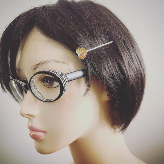 Bobby Pin Heart Pink Water Surface TAMARUSAN