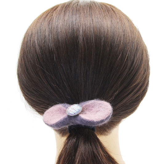 Wool Hair Gorgeous Elastic Felt Purple Pink TAMARUSAN