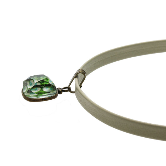 Leather Choker Green Watermelon TAMARUSAN