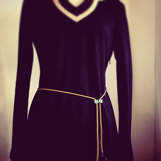 Belt Silk Braid Agate Green Wood TAMARUSAN