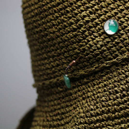 Hatpin Aventurine Green TAMARUSAN