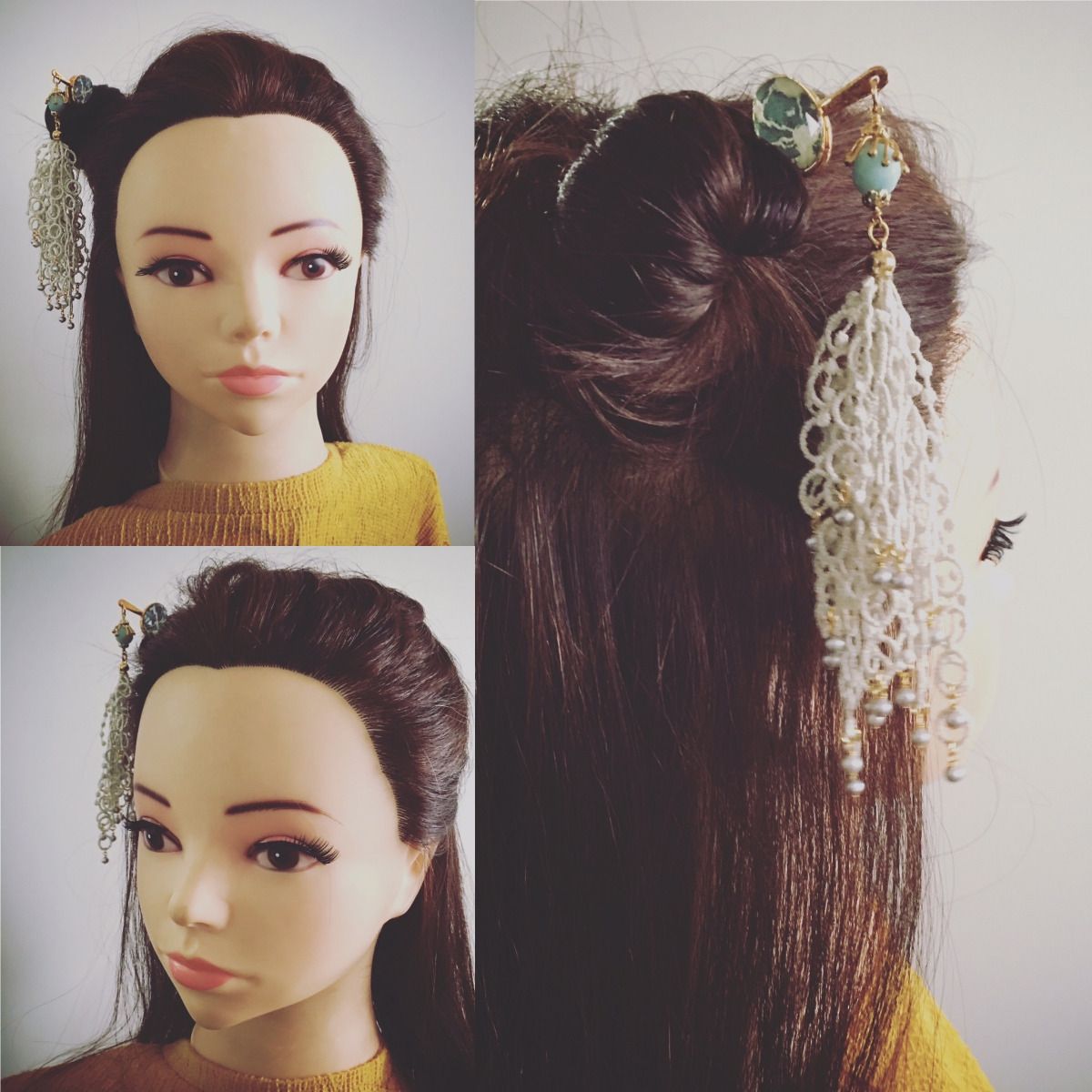 One Stick Hairpin Lace Blue TAMARUSAN