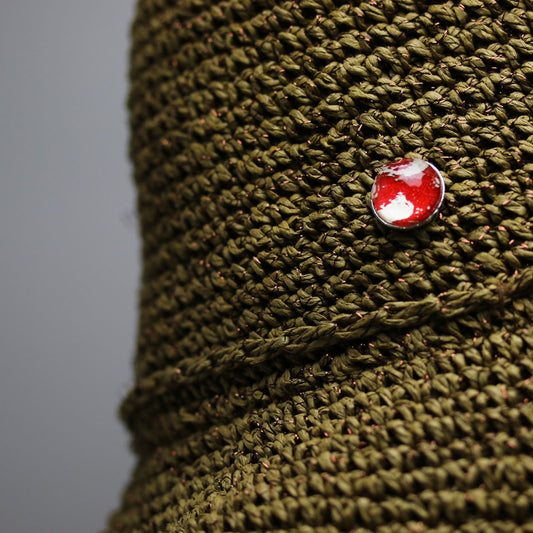 Lapelpin Pin Brooch Red Simple TAMARUSAN