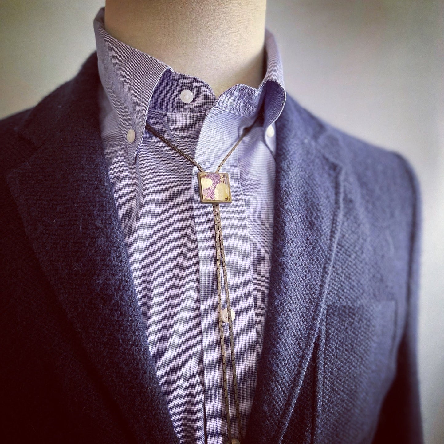 Bolo Tie Flower Jungle Pattern Multicolor TAMARUSAN