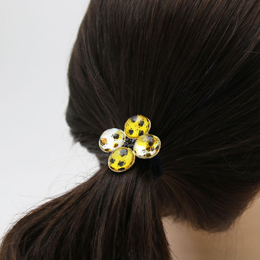 Hair Elastic Gorgeous Tabby Cat Cheetah Yellow TAMARUSAN