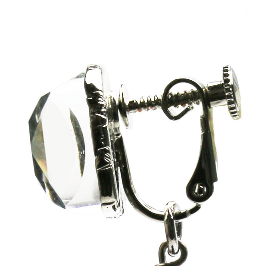 Earrings Cards Onyx Asymmetry Blue TAMARUSAN