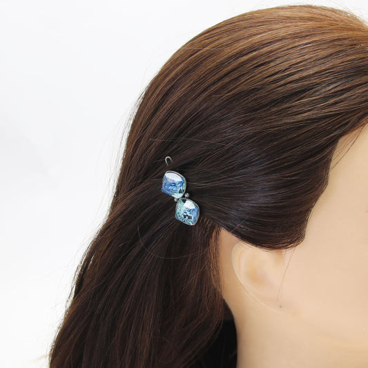 Hair Clip Card Blue High Class TAMARUSAN