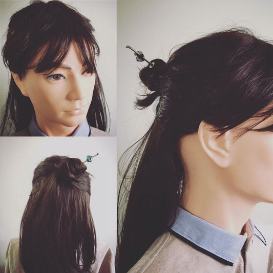 Changeable Ornament Hairpin Trump Blue TAMARUSAN