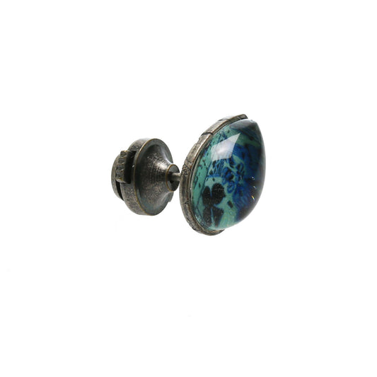 Pin Brooch Blue Card Pattern TAMARUSAN