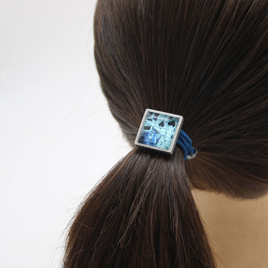 Hair Elastic Trump Blue Unisex Square TAMARUSAN