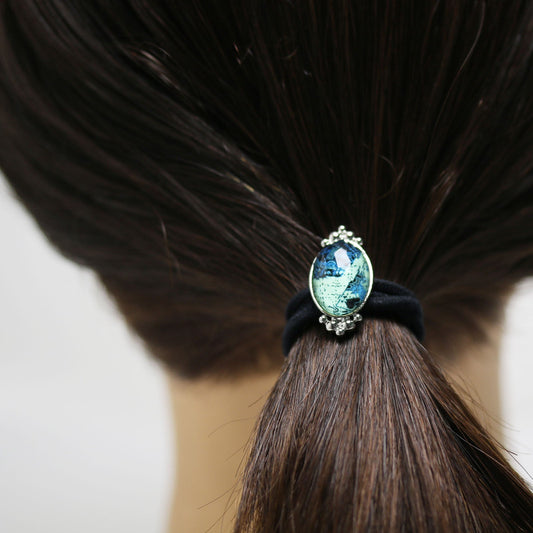 Hair Elastic Cards Blue Unisex Simple TAMARUSAN