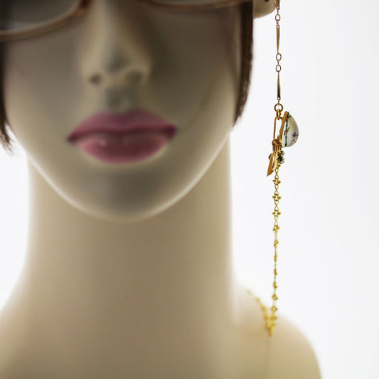 Eyeglass Chain Gold Hematite Original Resin TAMARUSAN