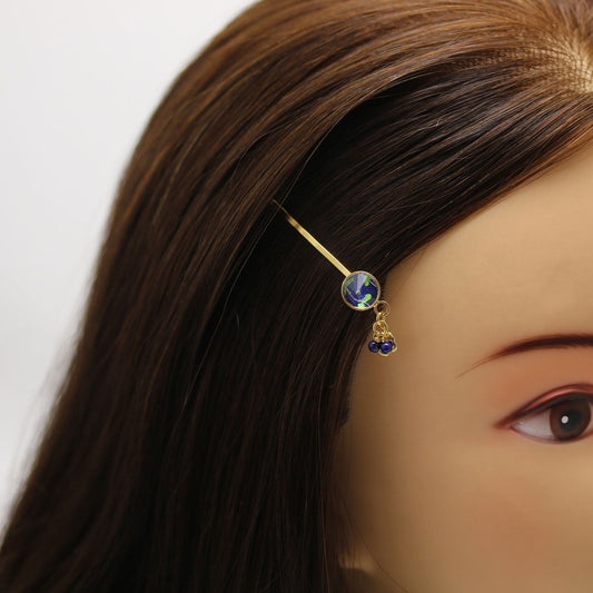 Hairpin Lapis Lazuli Vine Blue TAMARUSAN