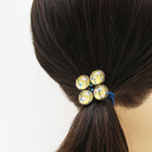 Gorgeous Elastic Flower Gold Color Large TAMARUSAN