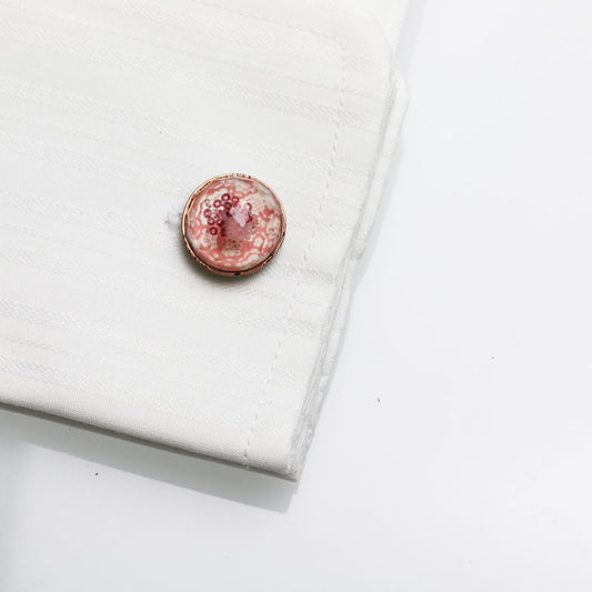 Cuff Links Plum Pink Unisex TAMARUSAN