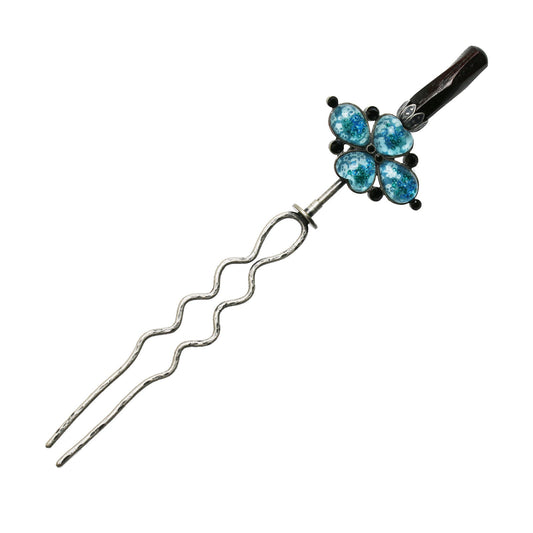 Changeable Ornament Hairpin Blue Plum TAMARUSAN