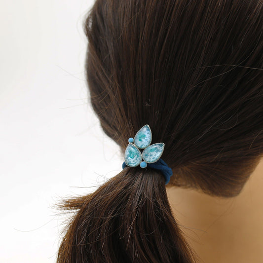 Hair Gorgeous Elastic Plum Blue Resin TAMARUSAN
