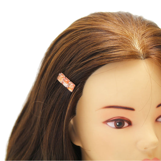 Hair Clip Orange Vortex Lightweight TAMARUSAN